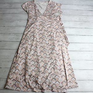 A Glow Womens Maternity Wrap Dress Size XS Floral